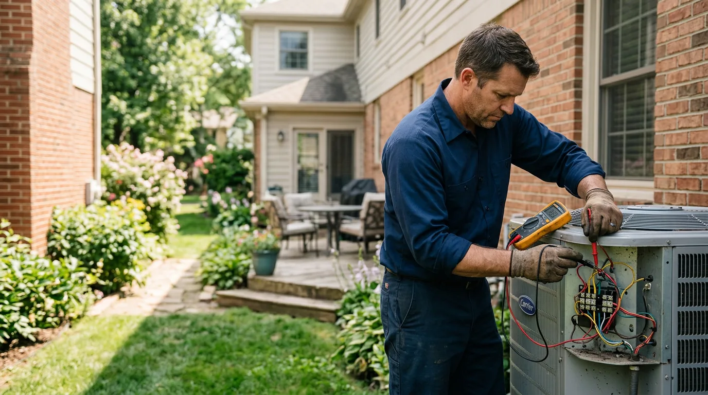 HVAC technician working near Stratford, WI